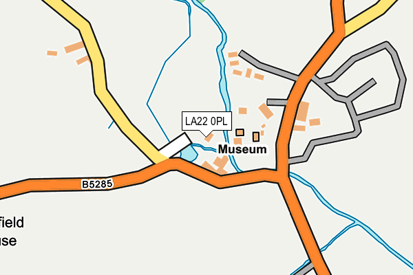 LA22 0PL map - OS OpenMap – Local (Ordnance Survey)
