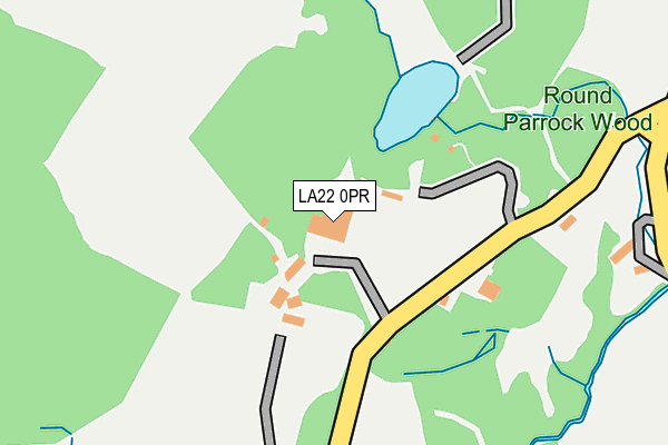 LA22 0PR map - OS OpenMap – Local (Ordnance Survey)