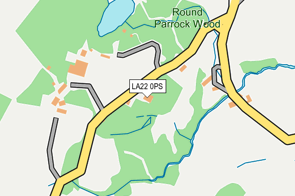 LA22 0PS map - OS OpenMap – Local (Ordnance Survey)