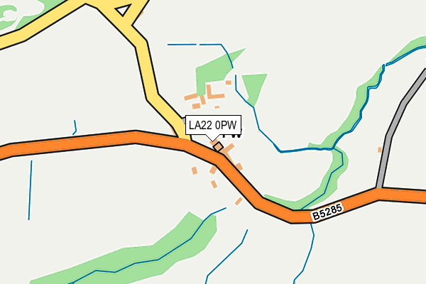 LA22 0PW map - OS OpenMap – Local (Ordnance Survey)