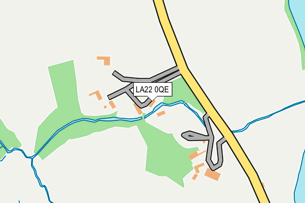 LA22 0QE map - OS OpenMap – Local (Ordnance Survey)