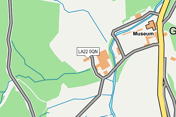 LA22 0QN map - OS OpenMap – Local (Ordnance Survey)
