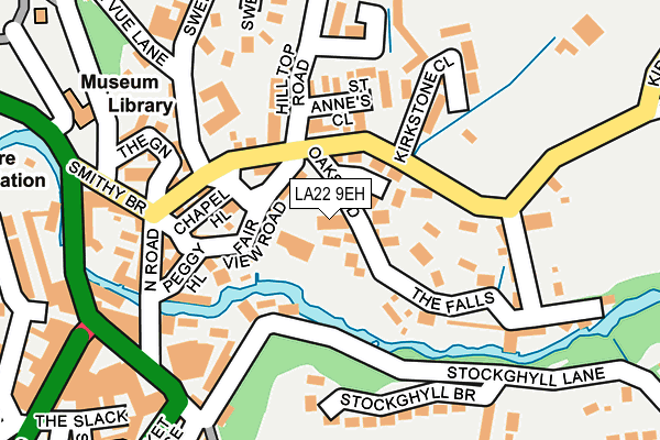 LA22 9EH map - OS OpenMap – Local (Ordnance Survey)