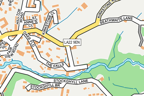 LA22 9EN map - OS OpenMap – Local (Ordnance Survey)