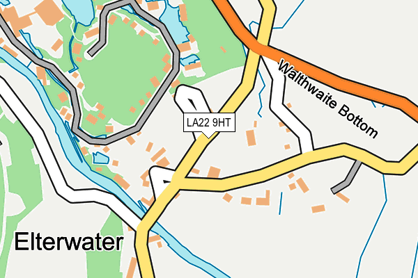 LA22 9HT map - OS OpenMap – Local (Ordnance Survey)