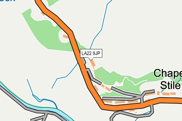 LA22 9JP map - OS OpenMap – Local (Ordnance Survey)