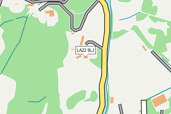 LA22 9LJ map - OS OpenMap – Local (Ordnance Survey)