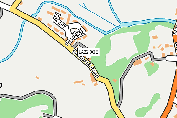LA22 9QE map - OS OpenMap – Local (Ordnance Survey)