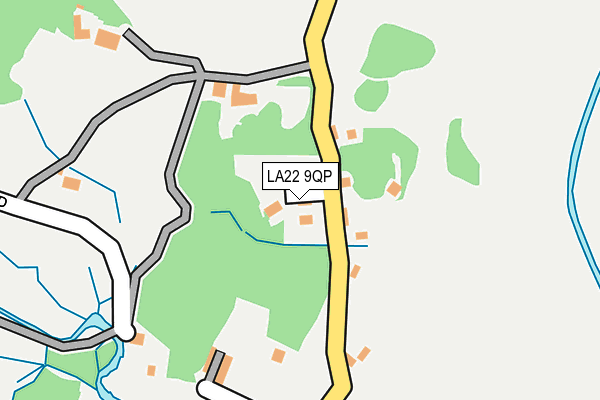 LA22 9QP map - OS OpenMap – Local (Ordnance Survey)