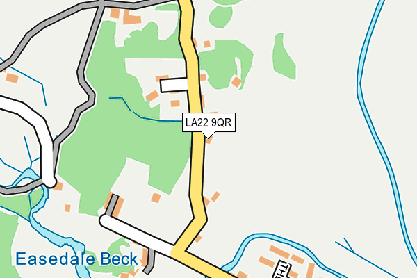 LA22 9QR map - OS OpenMap – Local (Ordnance Survey)