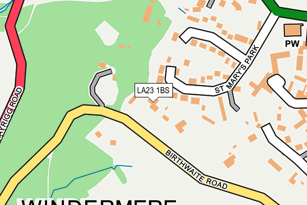 LA23 1BS map - OS OpenMap – Local (Ordnance Survey)