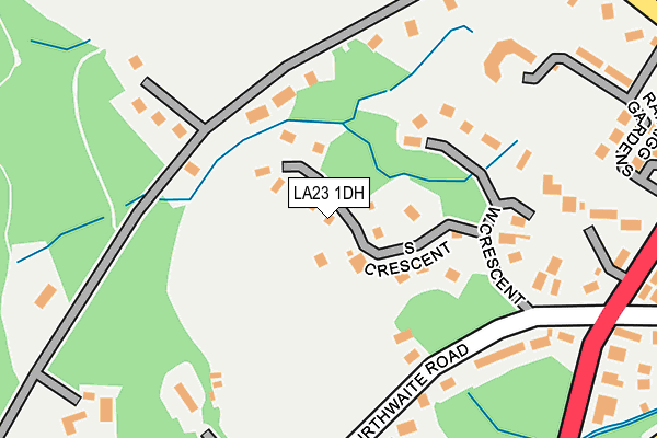 LA23 1DH map - OS OpenMap – Local (Ordnance Survey)
