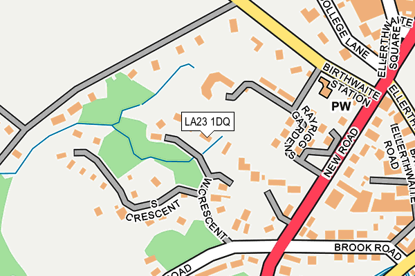 LA23 1DQ map - OS OpenMap – Local (Ordnance Survey)