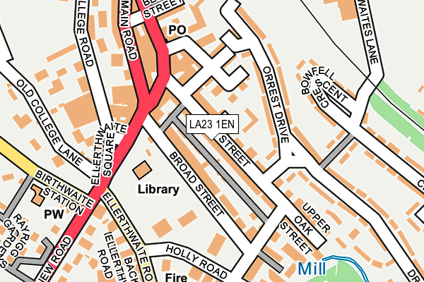 LA23 1EN map - OS OpenMap – Local (Ordnance Survey)