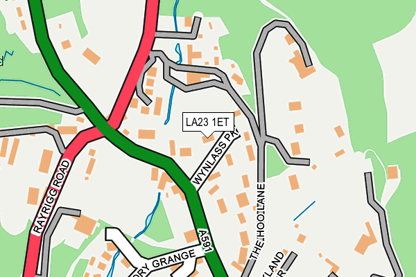 LA23 1ET map - OS OpenMap – Local (Ordnance Survey)