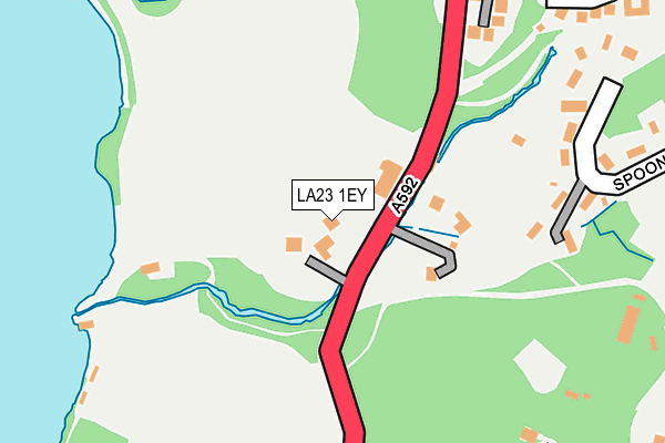 LA23 1EY map - OS OpenMap – Local (Ordnance Survey)