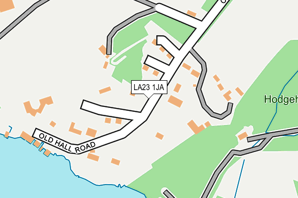 LA23 1JA map - OS OpenMap – Local (Ordnance Survey)