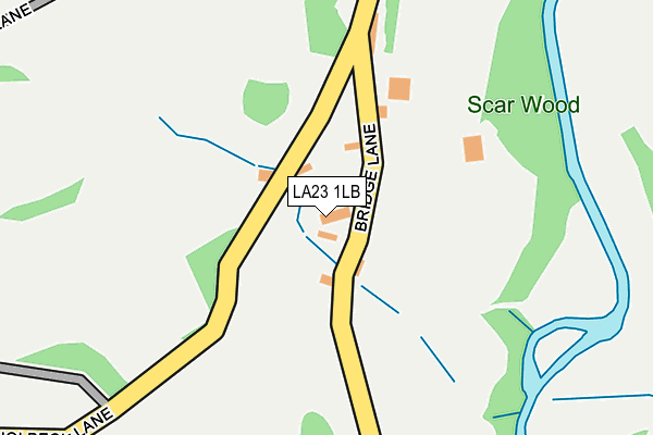 LA23 1LB map - OS OpenMap – Local (Ordnance Survey)
