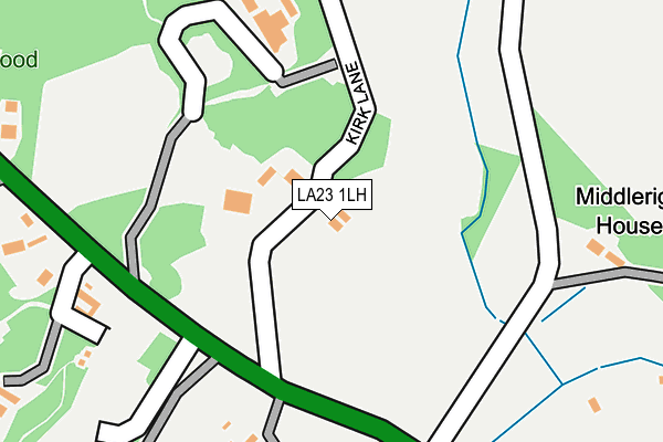 LA23 1LH map - OS OpenMap – Local (Ordnance Survey)