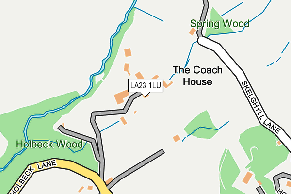 Map of HOLBECK GHYLL HOTEL LLP at local scale