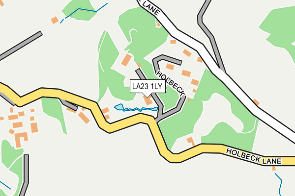 LA23 1LY map - OS OpenMap – Local (Ordnance Survey)