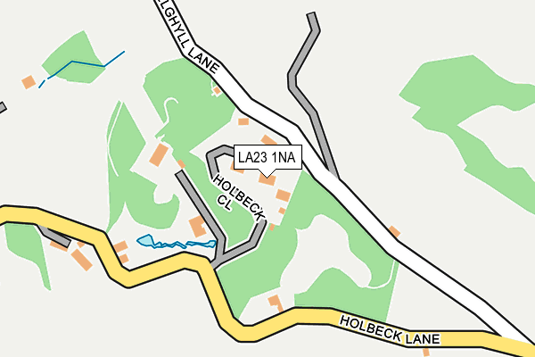 LA23 1NA map - OS OpenMap – Local (Ordnance Survey)