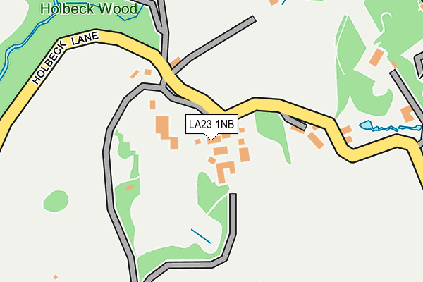 LA23 1NB map - OS OpenMap – Local (Ordnance Survey)