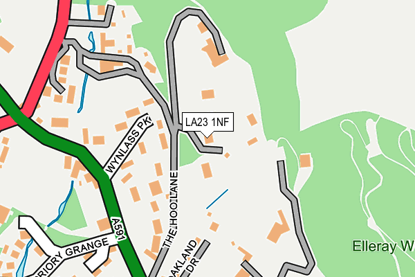 LA23 1NF map - OS OpenMap – Local (Ordnance Survey)