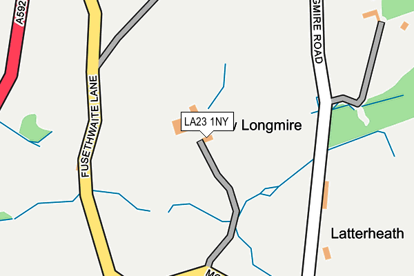 LA23 1NY map - OS OpenMap – Local (Ordnance Survey)