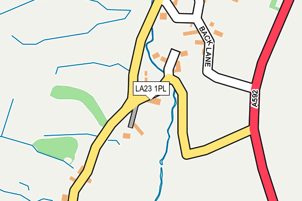 LA23 1PL map - OS OpenMap – Local (Ordnance Survey)