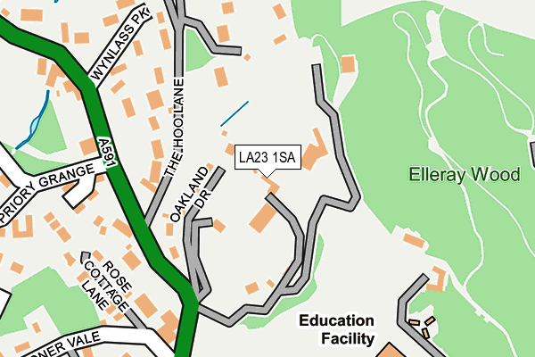 LA23 1SA map - OS OpenMap – Local (Ordnance Survey)