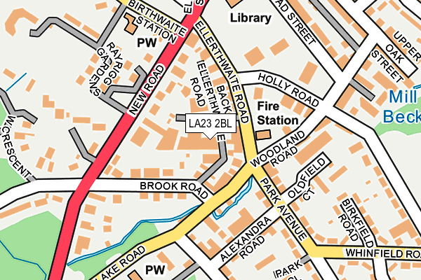 LA23 2BL map - OS OpenMap – Local (Ordnance Survey)