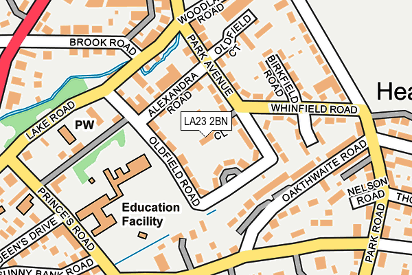 LA23 2BN map - OS OpenMap – Local (Ordnance Survey)