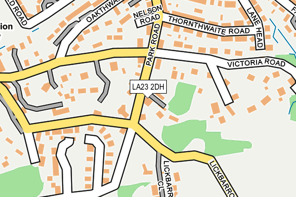 LA23 2DH map - OS OpenMap – Local (Ordnance Survey)