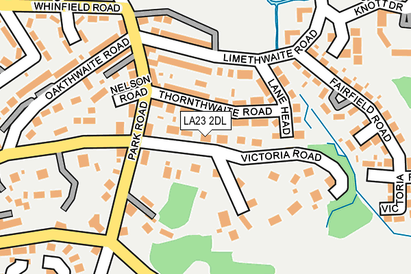 LA23 2DL map - OS OpenMap – Local (Ordnance Survey)