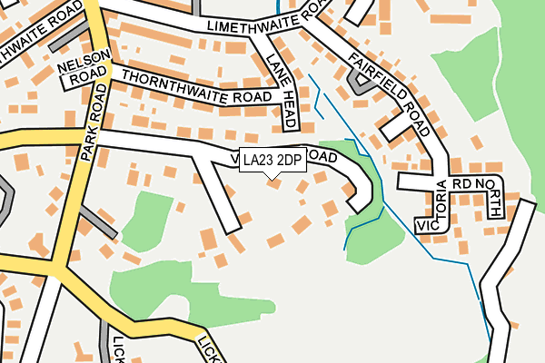 LA23 2DP map - OS OpenMap – Local (Ordnance Survey)