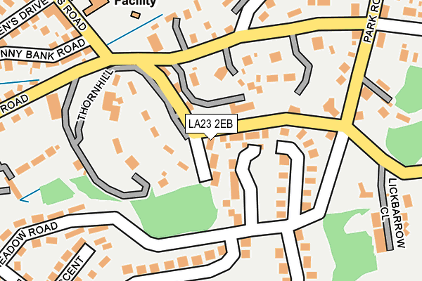 LA23 2EB map - OS OpenMap – Local (Ordnance Survey)