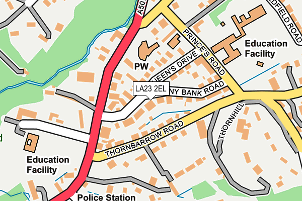 LA23 2EL map - OS OpenMap – Local (Ordnance Survey)
