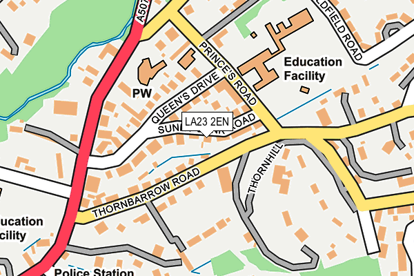 LA23 2EN map - OS OpenMap – Local (Ordnance Survey)