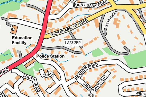 LA23 2EP map - OS OpenMap – Local (Ordnance Survey)