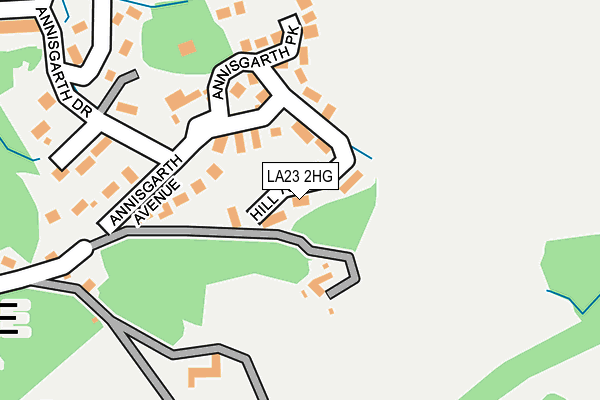 LA23 2HG map - OS OpenMap – Local (Ordnance Survey)