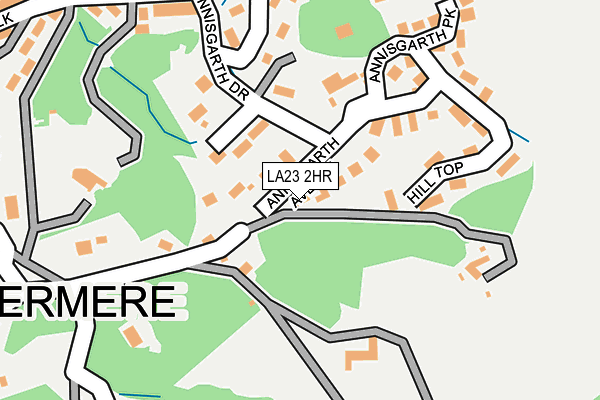 LA23 2HR map - OS OpenMap – Local (Ordnance Survey)
