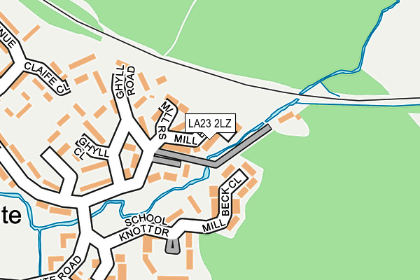 LA23 2LZ map - OS OpenMap – Local (Ordnance Survey)