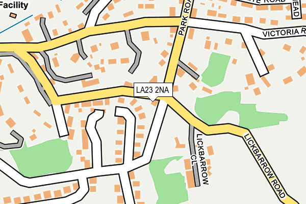 LA23 2NA map - OS OpenMap – Local (Ordnance Survey)