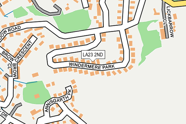 LA23 2ND map - OS OpenMap – Local (Ordnance Survey)