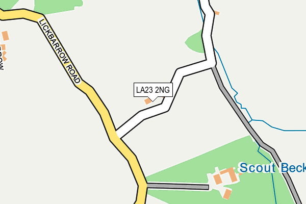 LA23 2NG map - OS OpenMap – Local (Ordnance Survey)