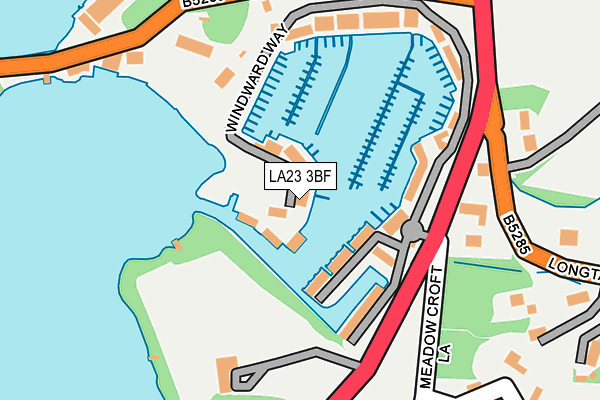 LA23 3BF map - OS OpenMap – Local (Ordnance Survey)