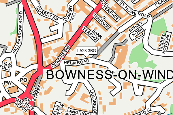 LA23 3BG map - OS OpenMap – Local (Ordnance Survey)