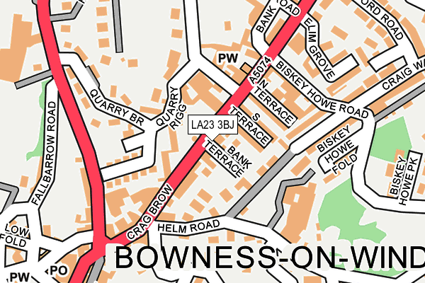 LA23 3BJ map - OS OpenMap – Local (Ordnance Survey)