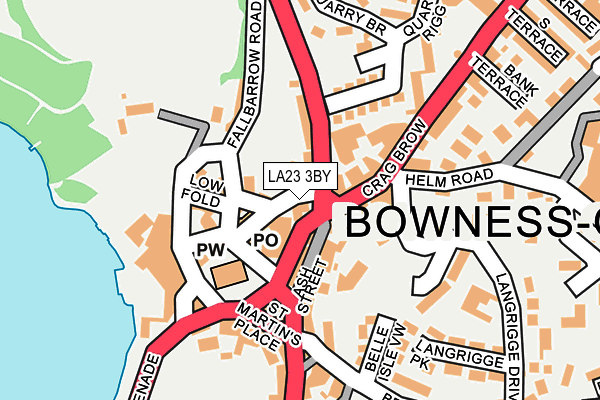 LA23 3BY map - OS OpenMap – Local (Ordnance Survey)